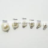 Wholesale Cheap 8mm-18mm White Clothing Plastic Rhinestone Fashion Pearl Button For Sweater thumbnail-4