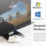 USB Fingerprint Reader for Windows 7,8 & 10 Hello, PQI My Lockey 360° Touch Speedy Matching Multi Biometric Fido Securit thumbnail-3