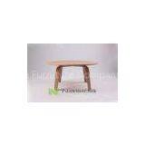 Simple Natural Eames Molded Plywood Modern Round Coffee Table for Office Furniture