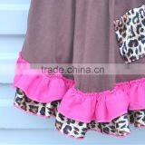 2016 Fashion Wholesale Clothes Baby Girls Lace Trimmings Boutique Outfits Sleeveless Bow Cotton Romper Sets thumbnail-3