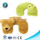 ICTI Standard Factory Custom Kids Travel Neck Pillow Cute Plush Green Turtle u Shape Animal Cushion thumbnail-3