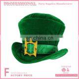 St. Patrick's Day New Design top hats wholesale Green Velvet Bulk Hat For Irish Party