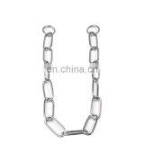 Premium Poodle Teddy Golden Retriever Pet Collar With Chrome Ring Chain thumbnail-2