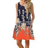 2019 New Design Fashion Clothes Casual Wear Women O Neck Dress Summer Lady Dress thumbnail-3