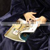 Wearable Blanket With Sleeves Arms Super Soft Warm Comfy Large Fleece Plush Sleeved TV Throws Wrap Robe Blanket for Adult Women thumbnail-1