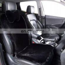 Faux Rabbit Fur Luxury Car Seat Covers Seat Cover Universal Artificial Plush Car Cover Cushion Winter Red thumbnail-1