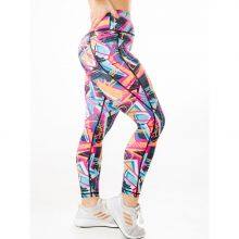 Woman's Plus Size Capris Activewear Exercise Leggings W/Designs&Digital&Mesh thumbnail-4