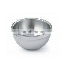 Round Shape Stainless Steel Bowl Best Price Decorative Tabletop Double Wall Metal Bowl / Salad Serving Bowl