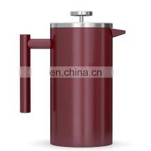 Double Wall Insulated Vacuum Stainless Steel French Press Coffee Maker thumbnail-5