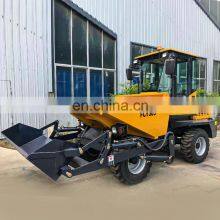 3ton CE Concrete Articulated Mini Site Dumper Tipper With Front End Loader thumbnail-3