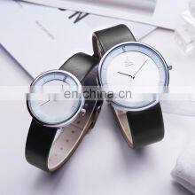 SHENGKE Elegant Couple Watches Leather Band Anniversary Gift Hand Watch Japan Quartz Pair Watches K8062G/L thumbnail-4