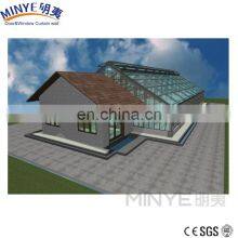 Arc Roof Balcony Glass Sun Room Sunshade Aluminum Patio Room thumbnail-3