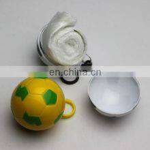 Cheap Adult Cute Plastic Transparent Raincoat in Ball With Keychain thumbnail-2