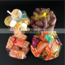 Hot Sales Mesh Sleeve Net Bag for Garlic Packing Custom Logo Printed Reusable Drawstring Small Mesh Net Bag for Vegetable Fruit thumbnail-4