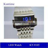 News Products China Men Bangle Led Watch Blue Dial Wrist Watch thumbnail-3