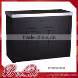 Beiqi Wholesale White & Black Lacquer Cube Reception Desk Used Supermarket Office Bar Salon for Sale