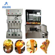 Automatic Pizza Cone Making Machine With Baking Oven Showcase