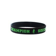 Factory Price in Stock Football Match Striped Design As a Set Printed Champion Big Stretch Soccer Sport Silicone Bracelet thumbnail-5