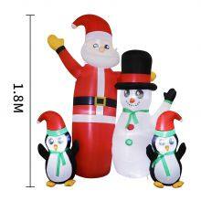 Christmas Decoration With Inflatable Santa Claus – Perfect for Xmas Decor thumbnail-4