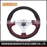 Fashion Style Universal Auto Accessories PU Red/Blue/Black 350mm/14inch OEM Modified F1 Racing Car Steering Wheels for ATV UTV thumbnail-2