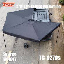Car Side 270° Awning Rotating Sky Curtain Canopy Car Mounted Aluminum Alloy Oxford Cloth Camping Rainproof Sunshade thumbnail-4