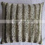 Silk Velvet Embroidery Cushion thumbnail-1