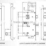 High Security Touch Keypad Password RF Card Locks for House thumbnail-4
