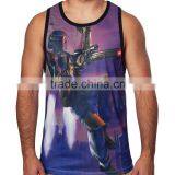 Men's Sublimation Tank Top/Digital Printing Singlet/3d Printing Top thumbnail-5