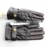 Cheap pu Leather Winter Gloves With Belt Buckle for Mens thumbnail-3