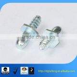 cnc parts hex washer pivot screw with zinc coated