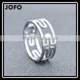 Cool Design Four Hollow Crosses Stainless Steel Men's Ring