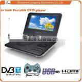 New Year Promotion! 9 Inchs Super Thin Portable Dvd Player With 270 Degree Rotation TFT LCD Screen thumbnail-2