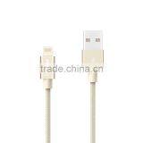 ROCK Original RCBO432 Metal Nylon Braided 8pin Cable for All Apple Device 2.1A Max 1M Metal Charge&sync Round Cable thumbnail-3