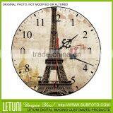 Eiffel Tower Desktop Clock Decoration