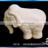 Hand Carved Resin Elephant Garden thumbnail-4