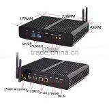 New Intel 5th Gen Core i7 5500U Mini Computer Windows 10 Mini PC Windows 8.1 Compatible Micro Pc4K HD HTPC TV Box 2* HDMI 2* LAN thumbnail-5