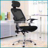 Hot Sale Black Ergonomic Mesh Office Chair With Adjustable Headrest J18 Quality Choice thumbnail-2
