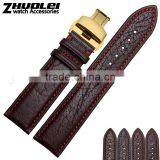 Durable men women Genuine cowhide Leather strap watch 18mm 20mm 22mm watch strap leather