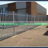 Powder coated steel picket fence as enclosure