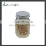Unique Scented Glass Jar Candle With Metal Lids thumbnail-1