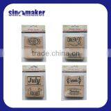 Custom DIY Monthly Rubber Wood Stamps for Craft, Card Making, and Promotional Gift thumbnail-6