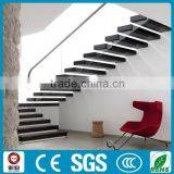 Stainless Steel Floating Wood Tread Stairway Loft Stairway thumbnail-1