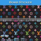 HD-061 CARLIKE Hot Sale Car Bomb Sticker Vehicle Wrap PVC Material thumbnail-3