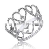 eweled French metal crown Shinning Crown Decoration home Vintage metal twinkling rhinestone crowns