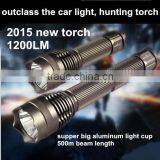 Super Bright Police Led Rechargeable Flashlight Torch, Rechargeable 15 Watt c Ree Led Flashlight