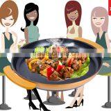 Steak Pancake Hotplate Professional Custom 2015 Die-Cast Round Electric Pizza Pan