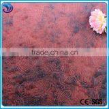 Polyester Spandex Stretch Suede Knitting Hot Stamping Fabric for Fashion Wear