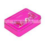 Pink Printing Medical Health Care Rectangular Metal Box Manufacture