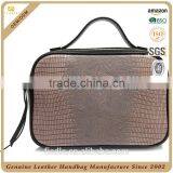 CSS1496-001 2016 Newest Chinese Manufacturer Made Lady Metal Genuine Leather Lizard Grain Coss Body Handbag thumbnail-6
