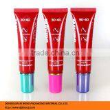 Luxury Red Empty Plastic Tube Packaging